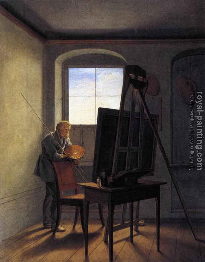 Georg Friedrich Kersting : Caspar David Friedrich In His Studio II